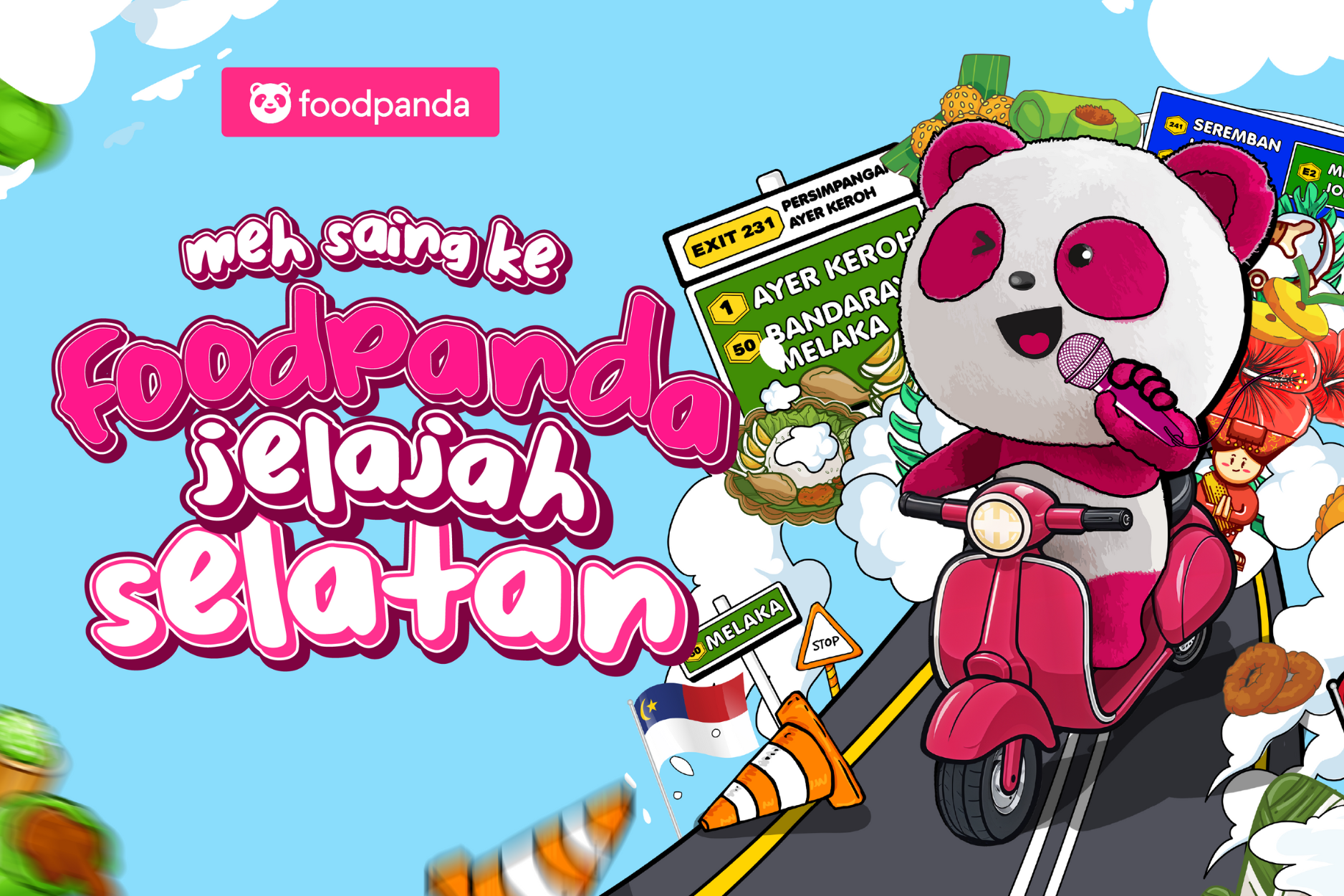 Jelajah Selatan - foodpandaMY | pandaridersMY